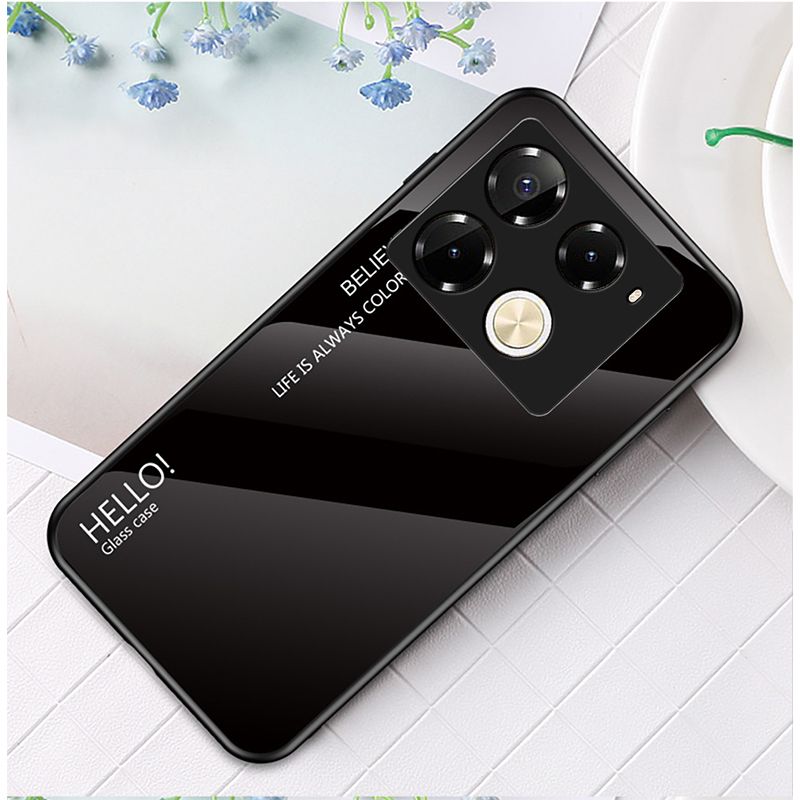 Luxury Gradient Color Phone Case for Infinix Note 50 Pro 4G,Hot 50 Pro Plus Smart 8 Hot 50i Itel S25 Ultra Tecno Camon 30S Pro Tempered Glass Sublimation Phone Case