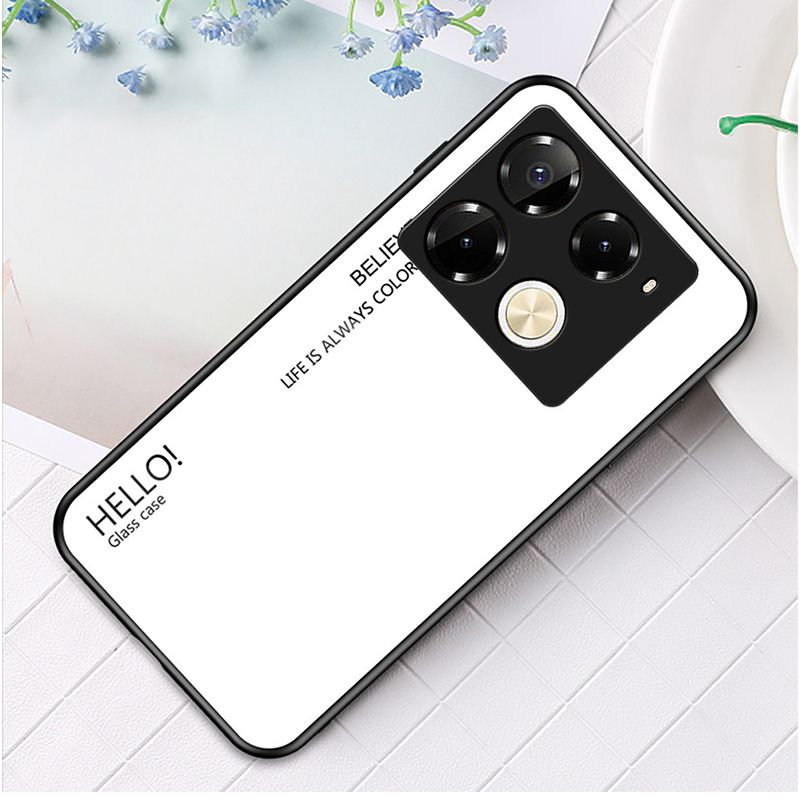 Luxury Gradient Color Phone Case for Infinix Note 50 Pro 4G,Hot 50 Pro Plus Smart 8 Hot 50i Itel S25 Ultra Tecno Camon 30S Pro Tempered Glass Sublimation Phone Case