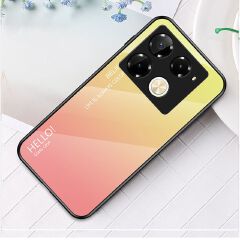 Luxury Gradient Color Phone Case for Infinix Note 50 Pro 4G,Hot 50 Pro Plus Smart 8 Hot 50i Itel S25 Ultra Tecno Camon 30S Pro Tempered Glass Sublimation Phone Case