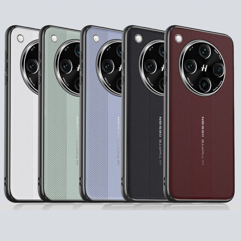 Leather Case for OPPO Find X8, Find X8 Pro Elegant PU Leather Phone Case with Camera Protection Shockproof Anti-Slip Stylish Texture Rugged Slim Phone Protective Cover Case