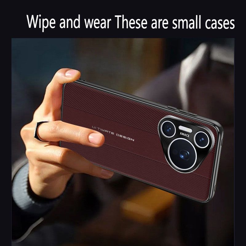 Leather Case for Huawei Pura 70 Pro Pura 70 Pro+ Pura 70 Ultra Elegant PU Leather Phone Case with Camera Protection Shockproof Anti-Slip Stylish Texture Rugged Slim Phone Protective Cover Case