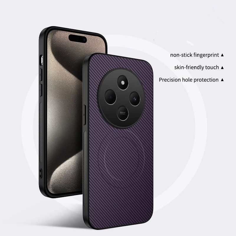 Casing Cover for Redmi 14C 13C A3 A4 A5 Note 14 Pro Poco F7 Ultra M7 X7 Pro Phone Case Fiber Magnetic Suction Leather Pattern Protective Cover