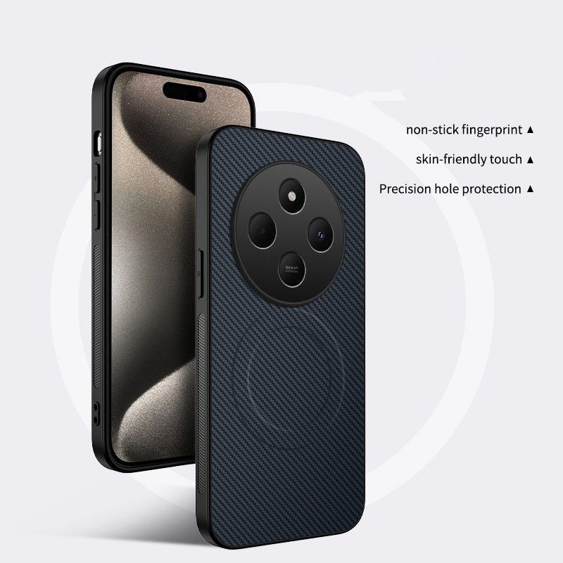Casing Cover for Redmi 14C 13C A3 A4 A5 Note 14 Pro Poco F7 Ultra M7 X7 Pro Phone Case Fiber Magnetic Suction Leather Pattern Protective Cover