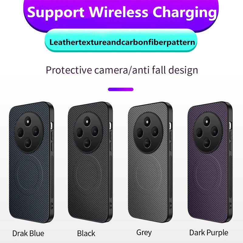 Casing Cover for Redmi 14C 13C A3 A4 A5 Note 14 Pro Poco F7 Ultra M7 X7 Pro Phone Case Fiber Magnetic Suction Leather Pattern Protective Cover