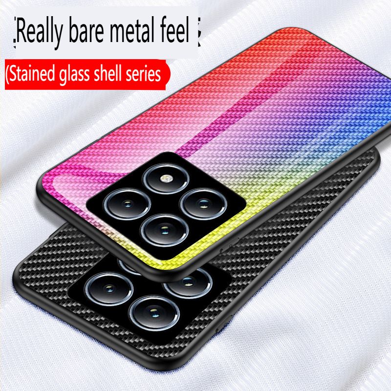 Luxury Gradient Color Phone Case for Redmi Note 14 Pro 4G 14 Pro Plus A5 A4 A3 14C 13C 13 Poco M6 F7 Ultra Note 13 Pro Plus Tempered Glass Sublimation Phone Case