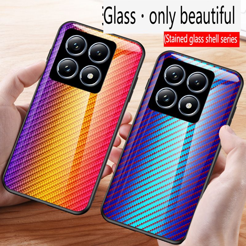 Luxury Gradient Color Phone Case for Redmi Note 14 Pro 4G 14 Pro Plus A5 A4 A3 14C 13C 13 Poco M6 F7 Ultra Note 13 Pro Plus Tempered Glass Sublimation Phone Case