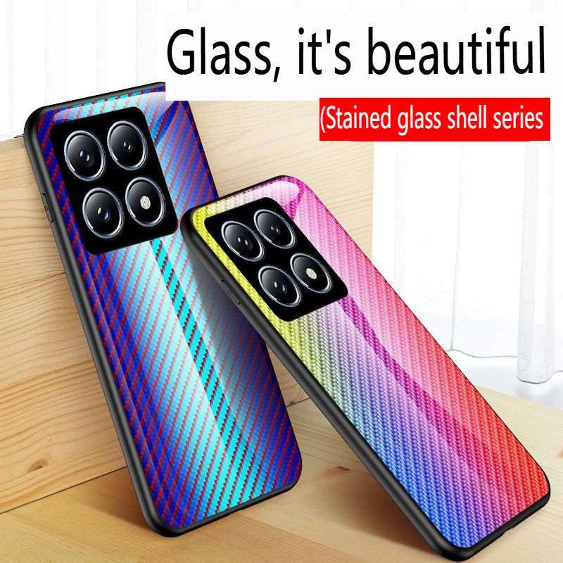 Luxury Gradient Color Phone Case for Redmi Note 14 Pro 4G 14 Pro Plus A5 A4 A3 14C 13C 13 Poco M6 F7 Ultra Note 13 Pro Plus Tempered Glass Sublimation Phone Case