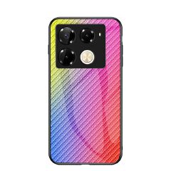 Luxury Gradient Color Casing Cover for Infinix Note 50 Pro 4G,Hot 50 Pro Plus Smart 8 9 HD Hot 50i 30i Itel S25 Ultra Tecno Camon 30S Spark 20 Pro Plus Fiber Pattern Glass Painting Tempered Glass Case