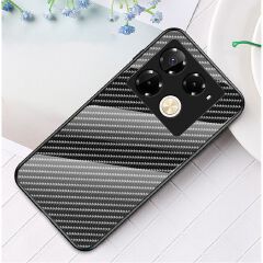 Luxury Gradient Color Casing Cover for Infinix Note 50 Pro 4G,Hot 50 Pro Plus Smart 8 9 HD Hot 50i 30i Itel S25 Ultra Tecno Camon 30S Spark 20 Pro Plus Fiber Pattern Glass Painting Tempered Glass Case