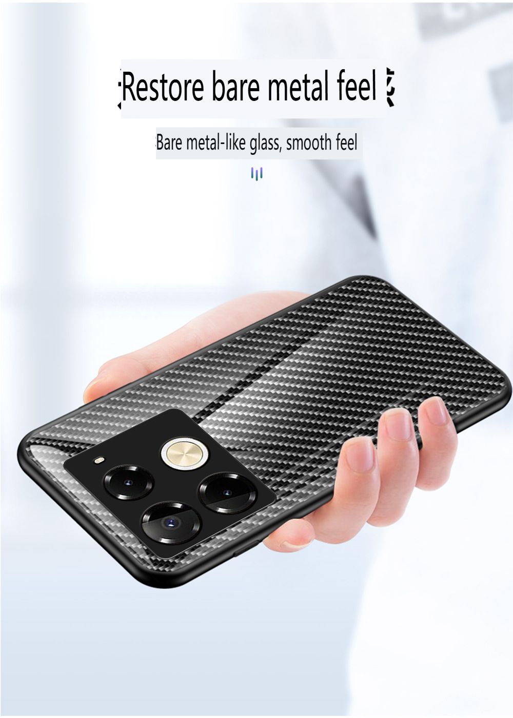 Luxury Gradient Color Casing Cover for Infinix Note 50 Pro 4G,Hot 50 Pro Plus Smart 8 9 HD Hot 50i 30i Itel S25 Ultra Tecno Camon 30S Spark 20 Pro Plus Fiber Pattern Glass Painting Tempered Glass Case
