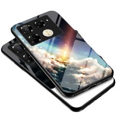 Luxury Gradient Color Casing Cover for Infinix Note 50 Pro 4G,Hot 50 Pro Plus Smart 8 9 HD Hot 50i 30i Itel S25 Ultra Tecno Camon 30S 20 Pro Plus Starry Sky Painting Tempered Glass Back Cover