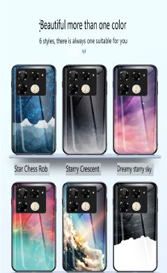 Luxury Gradient Color Casing Cover for Infinix Note 50 Pro 4G,Hot 50 Pro Plus Smart 8 9 HD Hot 50i 30i Itel S25 Ultra Tecno Camon 30S 20 Pro Plus Starry Sky Painting Tempered Glass Back Cover