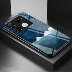 Luxury Gradient Color Casing Cover for Infinix Note 50 Pro 4G,Hot 50 Pro Plus Smart 8 9 HD Hot 50i 30i Itel S25 Ultra Tecno Camon 30S 20 Pro Plus Starry Sky Painting Tempered Glass Back Cover