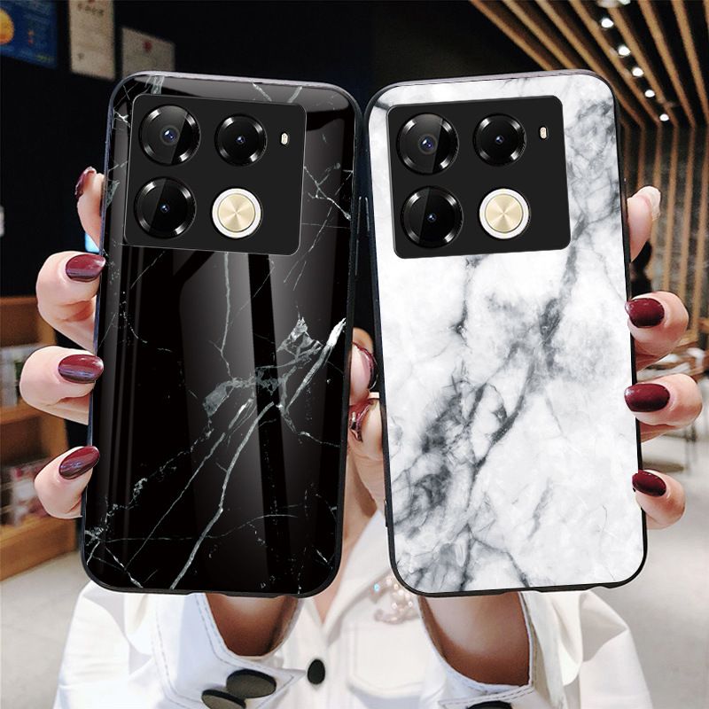 Luxury Gradient Color Casing Cover for Infinix Note 50 Pro 4G,Hot 50 Pro Plus Smart 8 9 HD Hot 50i 30i Itel S25 Ultra Tecno Camon 30S 20 Pro Plus Painted Marble Tempered Glass Back Cover