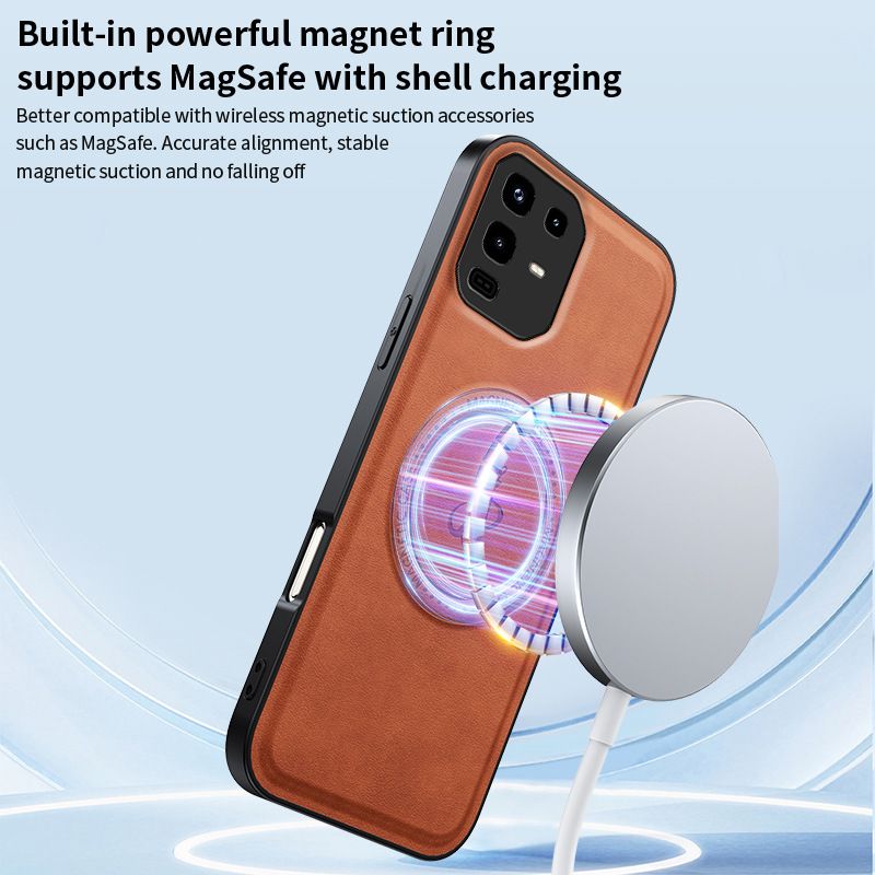 Rugged Magnetic Holder Phone Case for Infinix Note 50 Pro 40 Pro Plus Hot 40i PU Leather Kickstand Back Cover