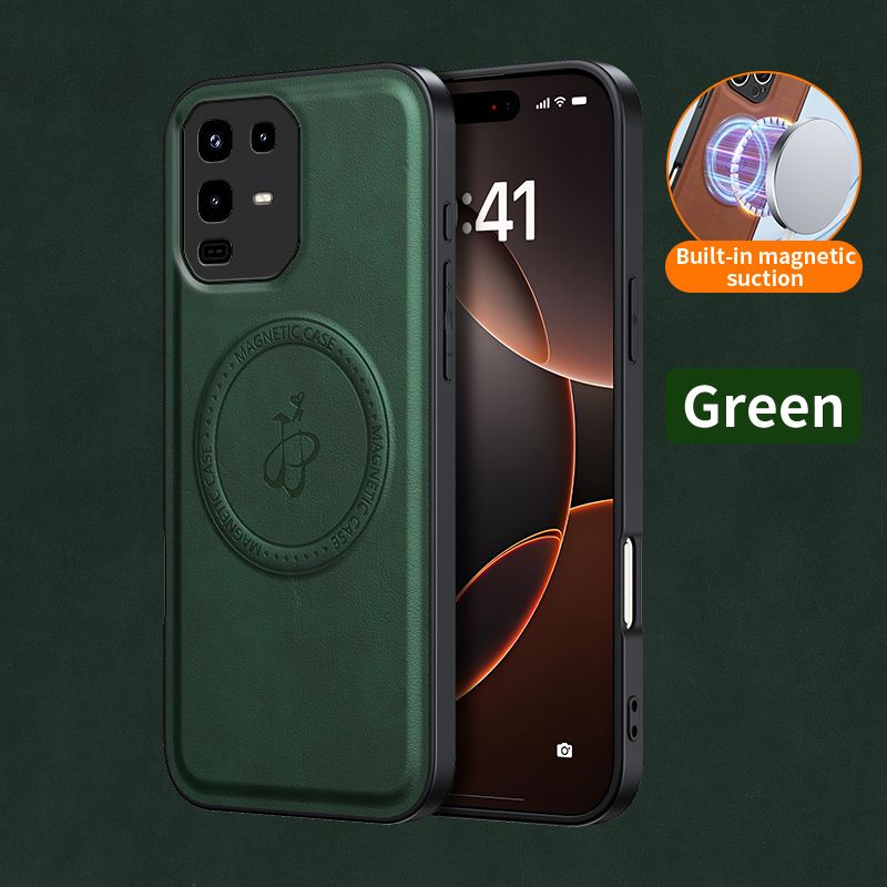 Rugged Magnetic Holder Phone Case for Infinix Note 50 Pro 40 Pro Plus Hot 40i PU Leather Kickstand Back Cover