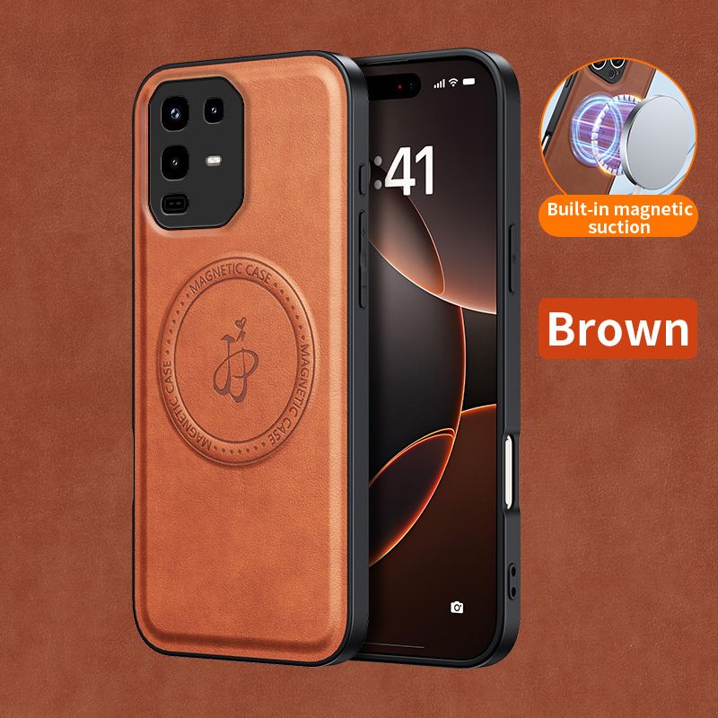 Rugged Magnetic Holder Phone Case for Infinix Note 50 Pro 40 Pro Plus Hot 40i PU Leather Kickstand Back Cover