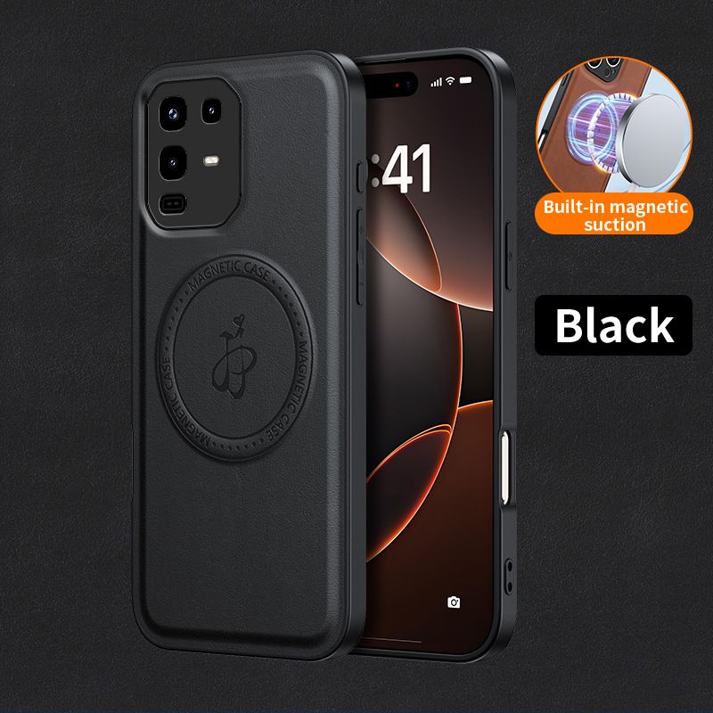 Rugged Magnetic Holder Phone Case for Infinix Note 50 Pro 40 Pro Plus Hot 40i PU Leather Kickstand Back Cover