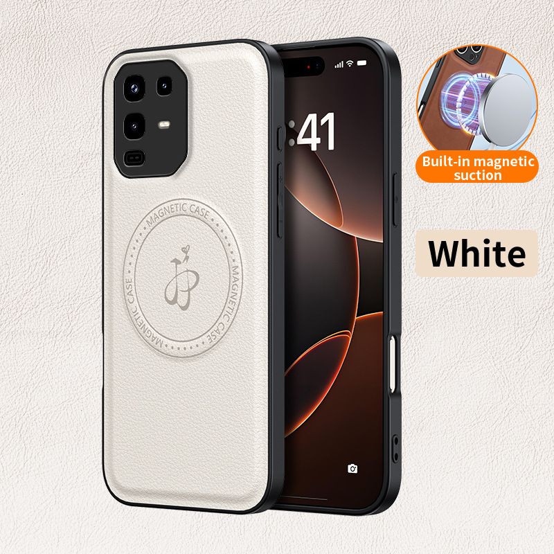 Rugged Magnetic Holder Phone Case for Infinix Note 50 Pro 40 Pro Plus Hot 40i PU Leather Kickstand Back Cover