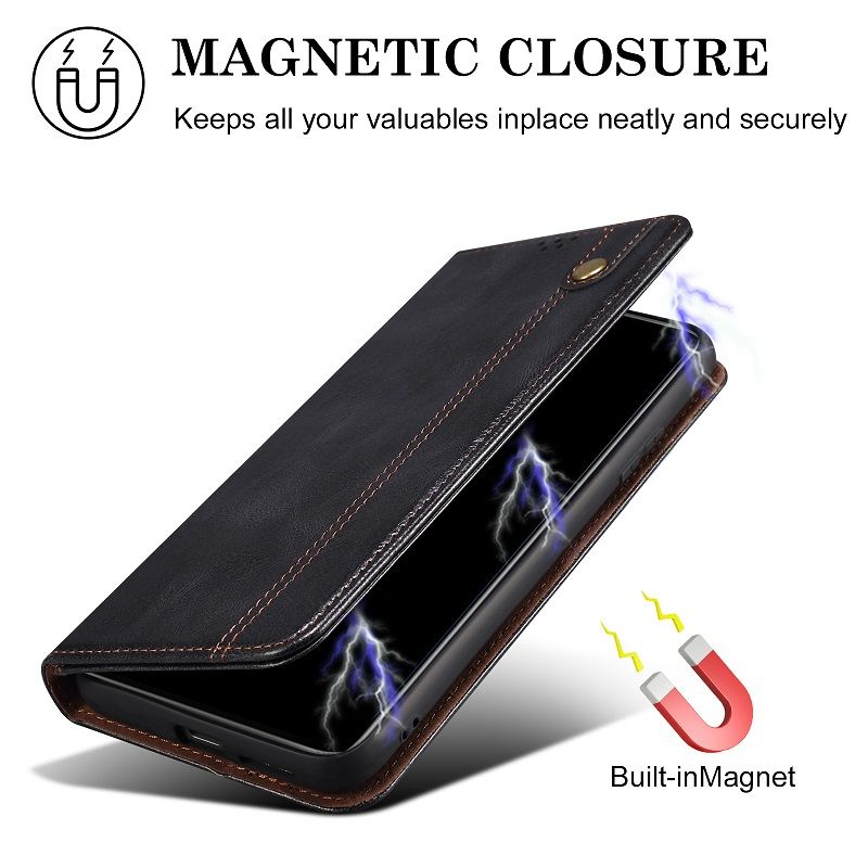 Leather Phone Case Flip Cover for Vivo V50 V40 Lite V40 Pro V30 Pro V29 V27 Pro Oil Wax Pattern Leather Case Stand Magnetic PU Leather Case