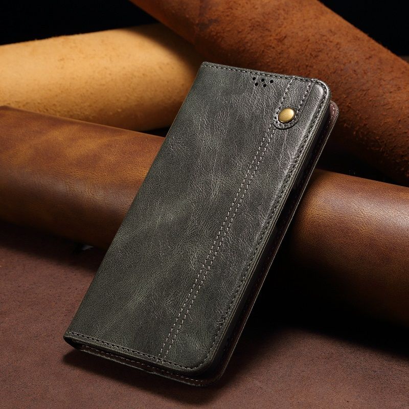 Leather Phone Case Flip Cover for Vivo V50 V40 Lite V40 Pro V30 Pro V29 V27 Pro Oil Wax Pattern Leather Case Stand Magnetic PU Leather Case