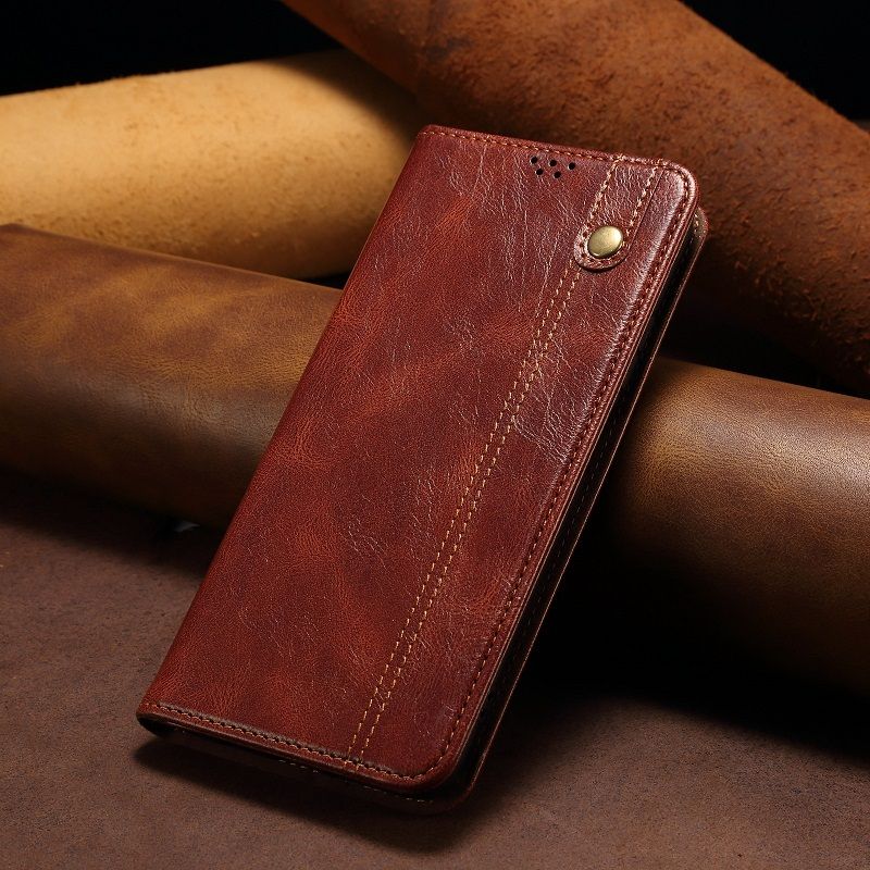 Leather Phone Case Flip Cover for Vivo V50 V40 Lite V40 Pro V30 Pro V29 V27 Pro Oil Wax Pattern Leather Case Stand Magnetic PU Leather Case