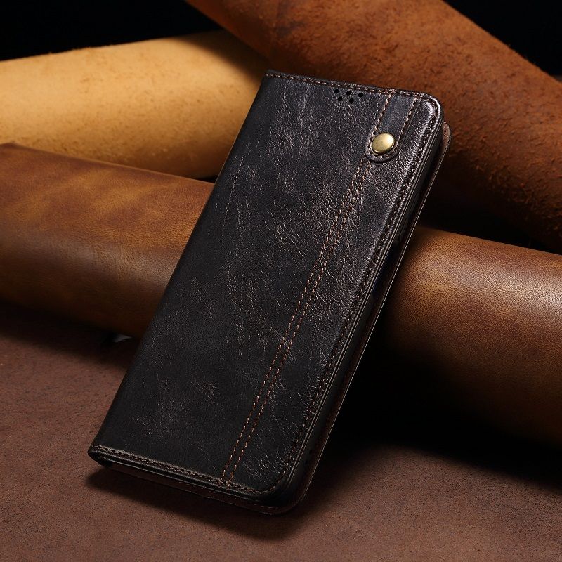 Leather Phone Case Flip Cover for Vivo V50 V40 Lite V40 Pro V30 Pro V29 V27 Pro Oil Wax Pattern Leather Case Stand Magnetic PU Leather Case