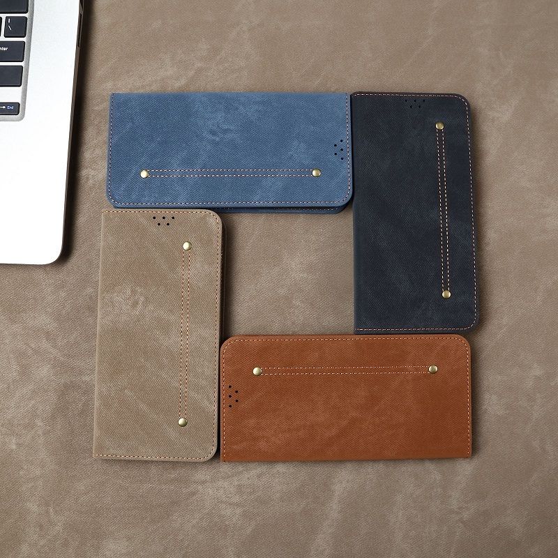 Denim Leather Phone Case Flip Cover for Vivo V50 V40 Lite V40 Pro V30 Pro V29 V27 Pro Denim Pattern Leather Case Shockproof Wallet Card Slot Magnetic PU Leather Cover