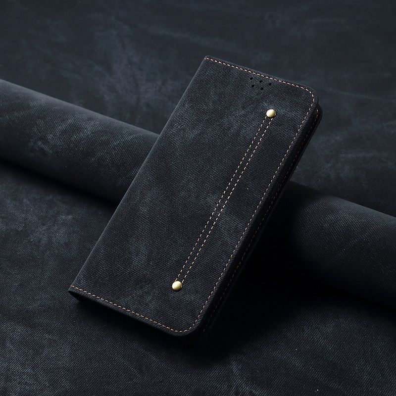 Denim Leather Phone Case Flip Cover for Vivo V50 V40 Lite V40 Pro V30 Pro V29 V27 Pro Denim Pattern Leather Case Shockproof Wallet Card Slot Magnetic PU Leather Cover