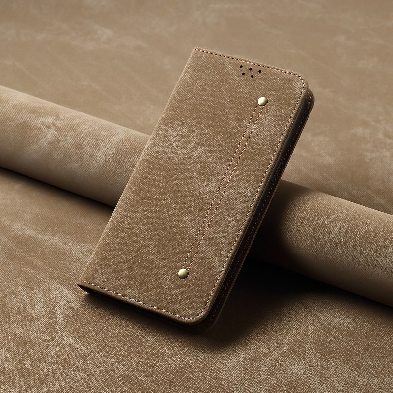 Denim Leather Phone Case Flip Cover for Vivo V50 V40 Lite V40 Pro V30 Pro V29 V27 Pro Denim Pattern Leather Case Shockproof Wallet Card Slot Magnetic PU Leather Cover