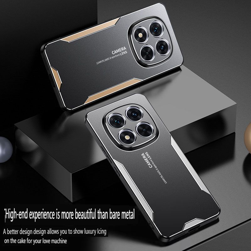 Phone Case for Xiaomi Redmi Note 14 Pro 13 Pro Plus 12 11 11s 10 Pro 10s 9 Pro 9s Luxury Metal Frosted Camera Protector Cover Soft TPU Bumper Hard Back