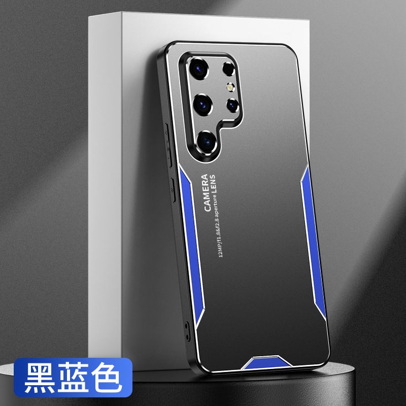 Phone Case for Samsung Galaxy S25 edge S25 S24 FE S23 Plus Note 20 Ultra 10 Plus 9 S22 Ultra S21 Plus S20 FE Luxury Metal Frosted Camera Protector Cover Soft TPU Bumper Hard Back