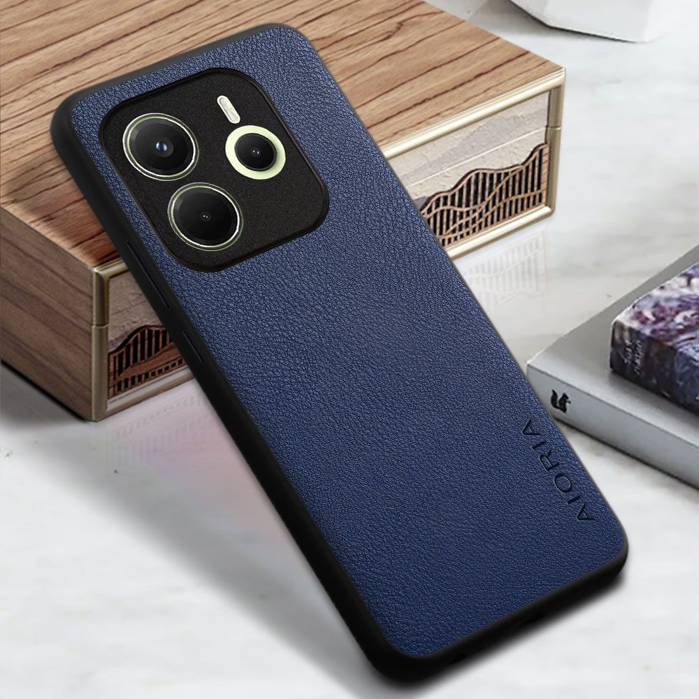 Phone Case for Xiaomi Redmi Note 14 4G Lichee Pattern Leather Back Cover