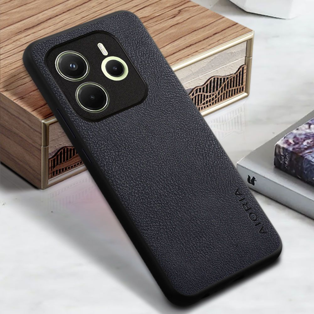 Phone Case for Xiaomi Redmi Note 14 4G Lichee Pattern Leather Back Cover