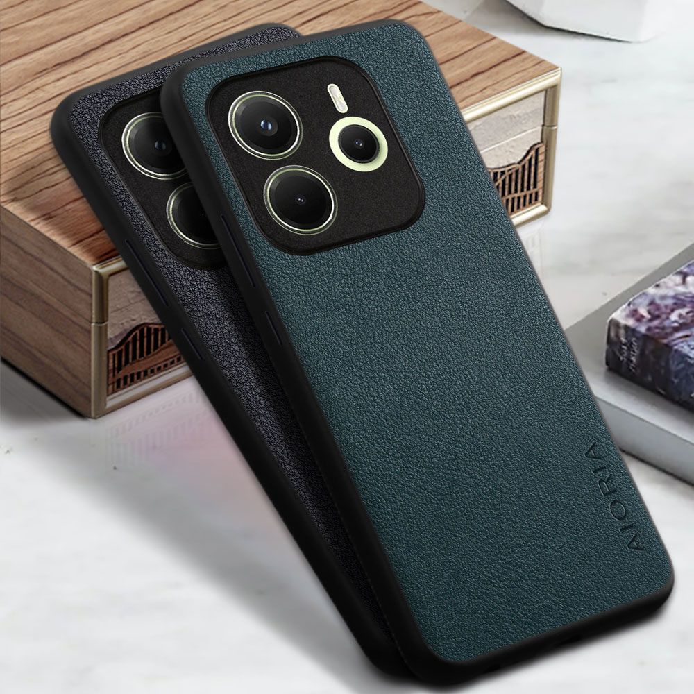 Phone Case for Xiaomi Redmi Note 14 4G Lichee Pattern Leather Back Cover