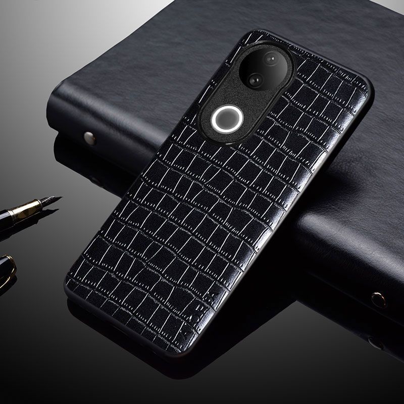 Leather Back Cover for Vivo V50 V50 Lite V40 V40 Lite V30 Pro V30e V29 V29e V27 Fashion Crocodile Leather Anti Drop And Anti Slip Phone Case