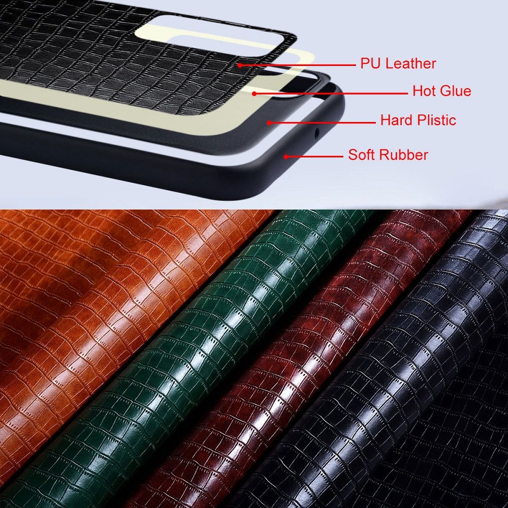 Leather Back Cover for Vivo V50 V50 Lite V40 V40 Lite V30 Pro V30e V29 V29e V27 Fashion Crocodile Leather Anti Drop And Anti Slip Phone Case