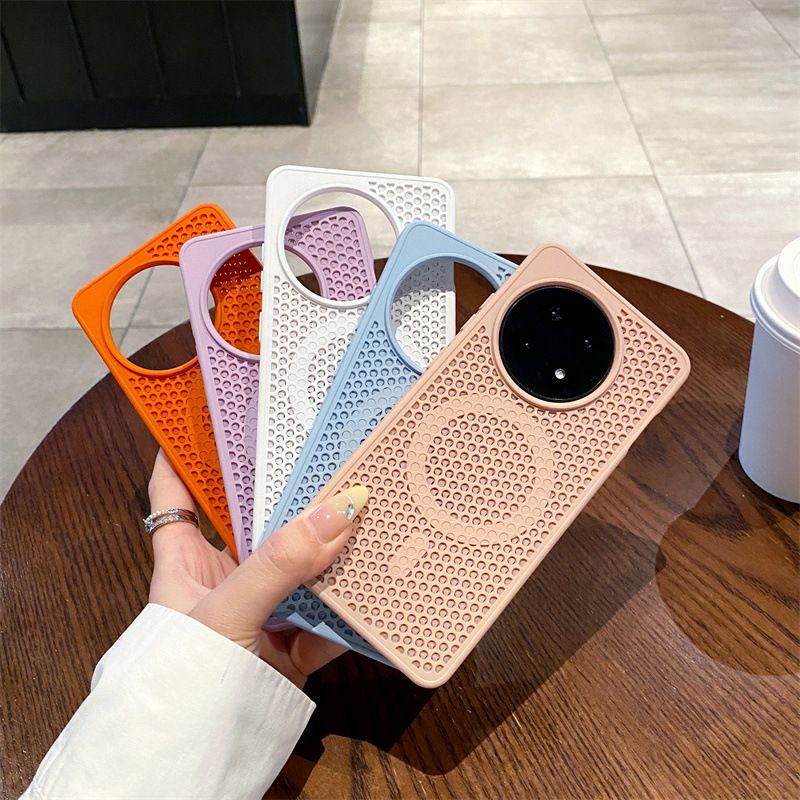Luxury Heat Dissipate Magnetic Cell Phone Case for OnePlus 13 13R 12 12R Ace 5 3 Pro With Wireless Charging Shockproof Cover