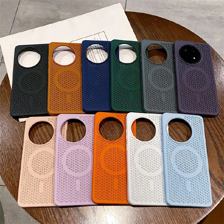 Luxury Heat Dissipate Magnetic Cell Phone Case for OnePlus 13 13R 12 12R Ace 5 3 Pro With Wireless Charging Shockproof Cover