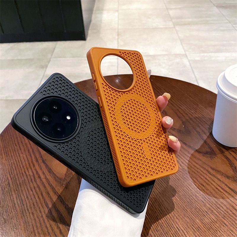 Luxury Heat Dissipate Magnetic Cell Phone Case for OnePlus 13 13R 12 12R Ace 5 3 Pro With Wireless Charging Shockproof Cover