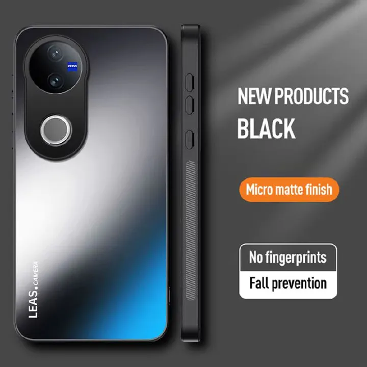 Matte Skin-feeling AG Lens Protection Hard Back Cover Case for Vivo V50 Lite V50 V40 Lite V30 Pro V29 V27 Soft TPU Phone Shell Bumper