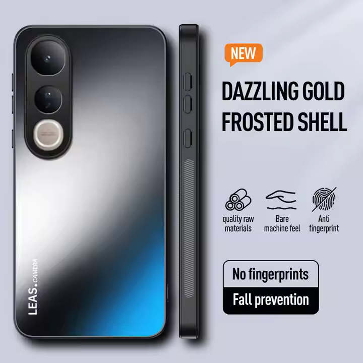 Matte Skin-feeling AG Lens Protection Hard Back Cover Case for Vivo V50 Lite V50 V40 Lite V30 Pro V29 V27 Soft TPU Phone Shell Bumper