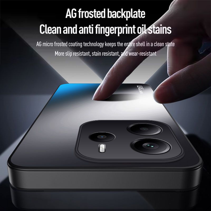 Matte Skin-feeling AG Lens Protection Hard Back Cover Case for Xiaomi Redmi Note 14 Pro 14s 14 Pro+ 13 Pro 13 Soft TPU Phone Shell Bumper
