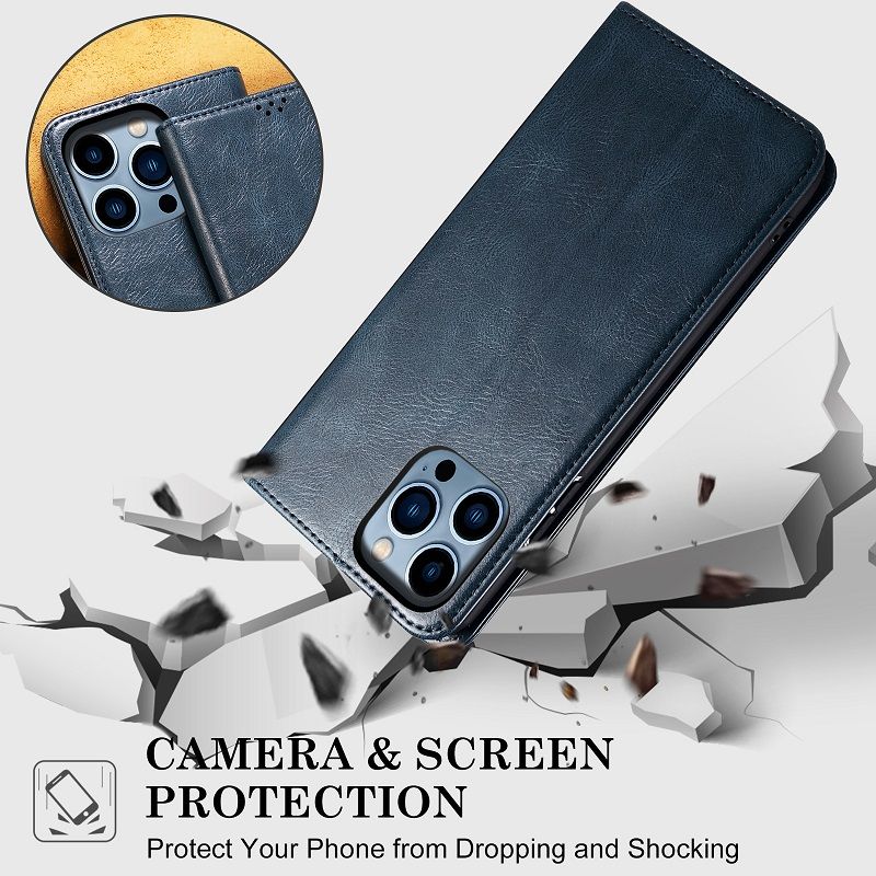 Oil Wax Pattern Leather Phone Case Flip Cover for Google Pixel 9a 9 Pro XL 8a 8 Pro 7 Pro 7a 6 Pro 6a  Shockproof Protection Stand Holder Magnetic PU Leather Case
