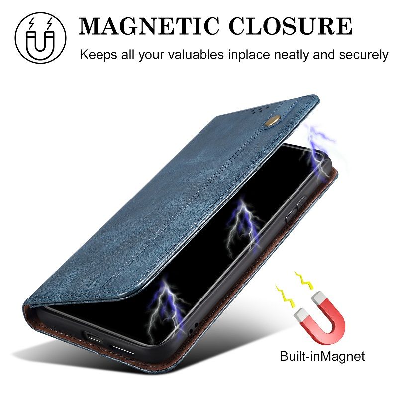 Oil Wax Pattern Leather Phone Case Flip Cover for Google Pixel 9a 9 Pro XL 8a 8 Pro 7 Pro 7a 6 Pro 6a  Shockproof Protection Stand Holder Magnetic PU Leather Case