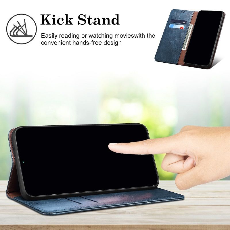 Oil Wax Pattern Leather Phone Case Flip Cover for Google Pixel 9a 9 Pro XL 8a 8 Pro 7 Pro 7a 6 Pro 6a  Shockproof Protection Stand Holder Magnetic PU Leather Case