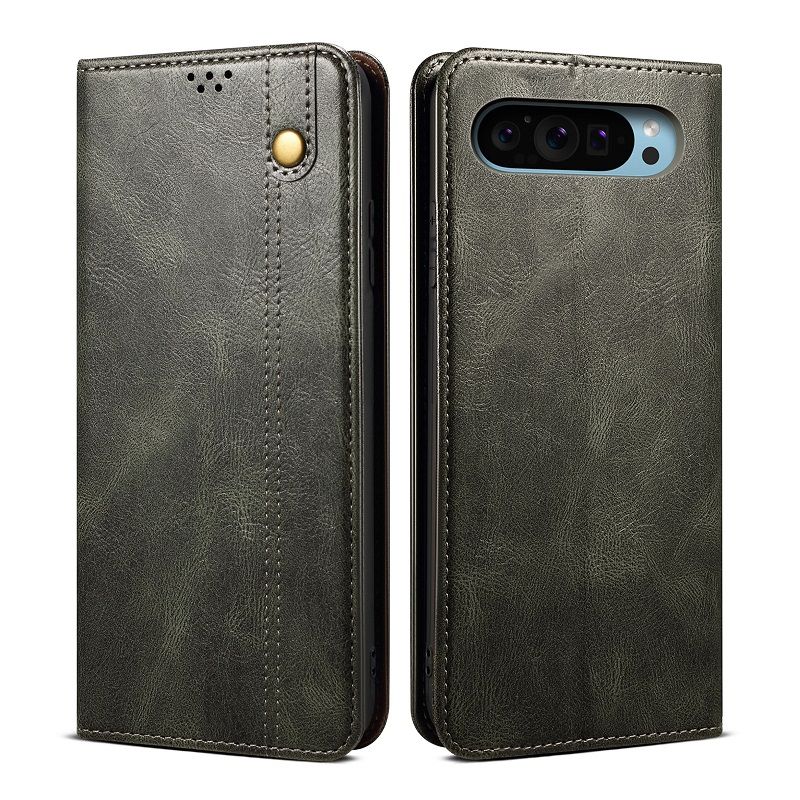 Oil Wax Pattern Leather Phone Case Flip Cover for Google Pixel 9a 9 Pro XL 8a 8 Pro 7 Pro 7a 6 Pro 6a  Shockproof Protection Stand Holder Magnetic PU Leather Case