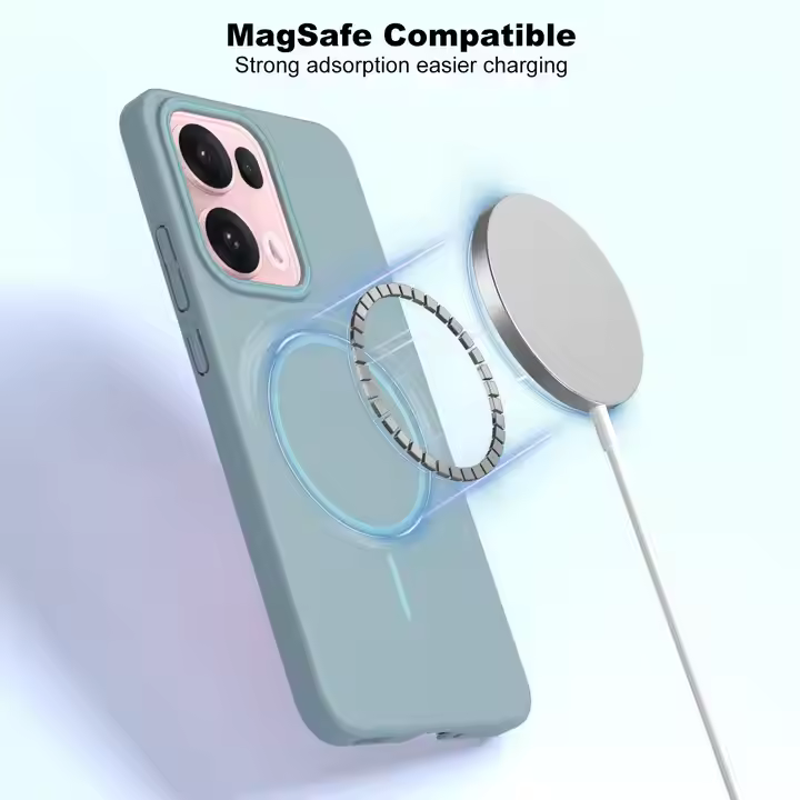 Wireless Charge Magnetic PC Phone Case Frosted Matte Hard Back Cover For OPPO Reno 13 13F 13 Pro 12F A5 Pro
