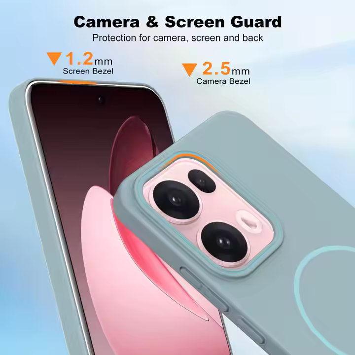 Wireless Charge Magnetic PC Phone Case Frosted Matte Hard Back Cover For OPPO Reno 13 13F 13 Pro 12F A5 Pro