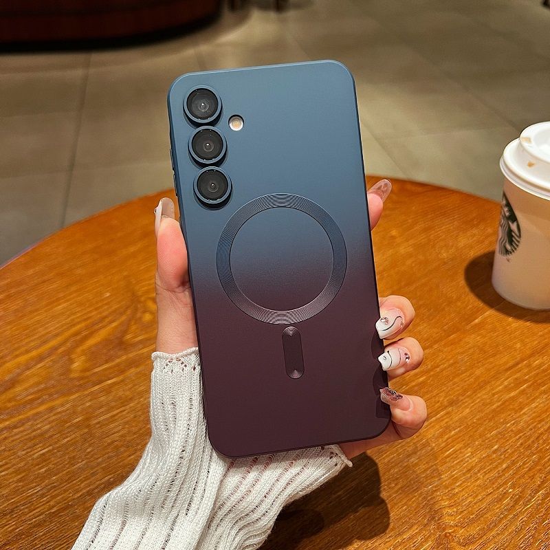 Gradient Rainbow Magnetic Case for Samsung Galaxy A57 A37 A17 A07 A56 A36 A26 A16 A06 A55 A35 A25 A15 A05s A05 A54A34 A24 A14 Shockproof Silicone TPU Soft Cell Phone Case Cover